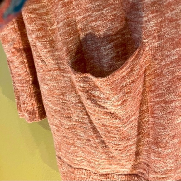 Madewell Ryder Summer Cardigan,Marled Pink,Open Front, NWT,size Small,Fall Comfy - Picture 5 of 10